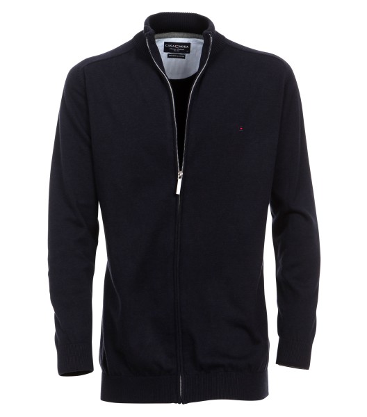 Casa Moda Strick-Jacke Marine in extra lang