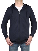 Extra Lang, Sweatjacke mit Kaputze von Kitaro in Marine