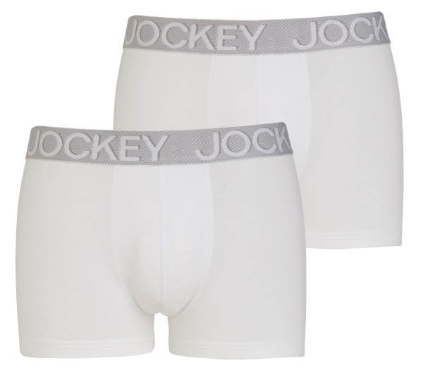JOCKEY " 3D INNOVATIONS" Short Trunk Weiß 2er Pack