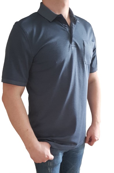 Poloshirt KITARO Blau -in EXTRA LANG