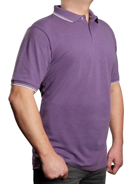 Poloshirt KITARO Purple--EXTRALANG