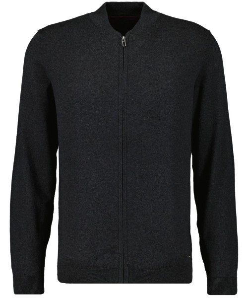 RAGMAN Strickjacke in Anthrazit, Extra Lang