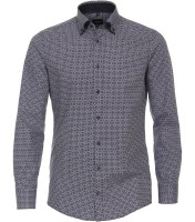 Hemden EXtra Langer Arm 72 cm, Venti Modern Fit, Gemustert -Doppelkragen