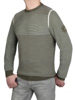 Extra Lang, Pullover in Olive von Kitaro