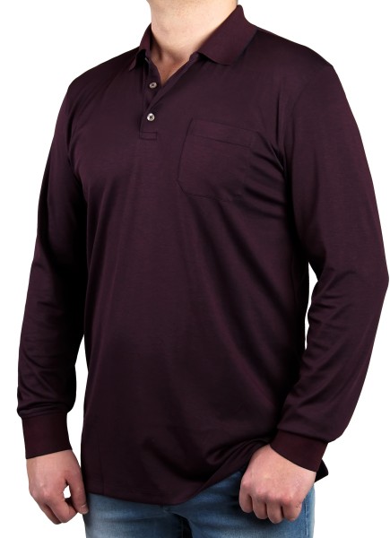 Poloshirt K I T A R O Bordeaux EXTRALANG
