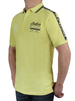 KITARO Poloshirt in Lemon -Extra Lang