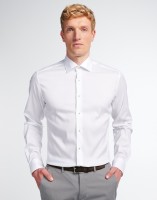 Hemden Extra langer Arm 72 cm, E T E R N A Slim Fit, Weiß