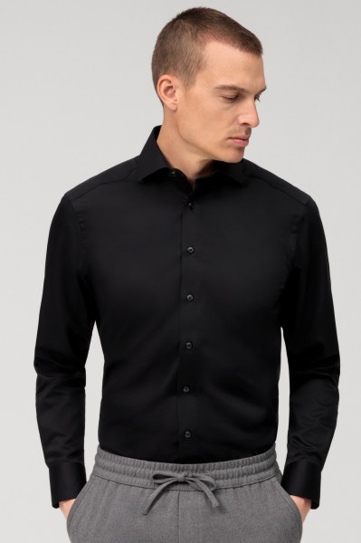 OLYMP Extra langer Arm 72 cm, Hemd Luxor modern fit, Schwarz
