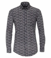 Freizeithemd, Extra langer Arm 72 cm, Casa Moda Casual Fit, Gemustert Blau